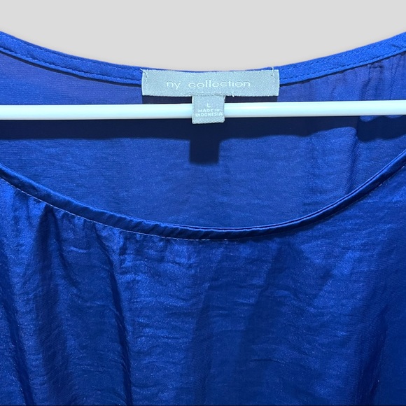 Cobalt Blue Flutter Sleeve Dress - Picture 3 of 4